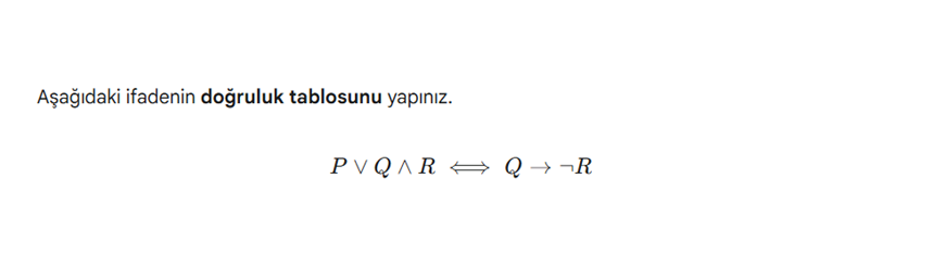 Soru 1