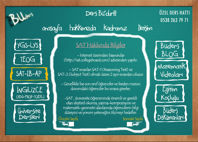 SAT zel Ders